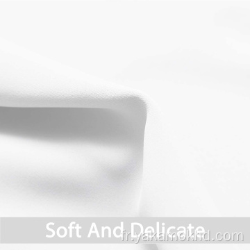 Rideaux occultants blanc pur, 96 pouces de long